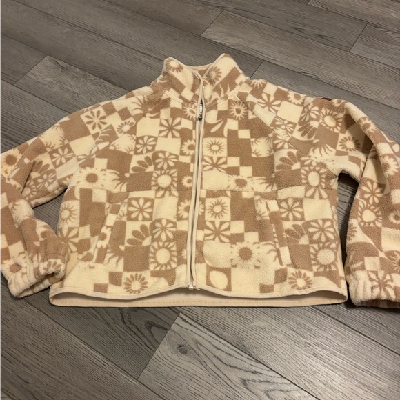 New Roxy Cream Surf ZipUp Sweater - Picture 12 of 15